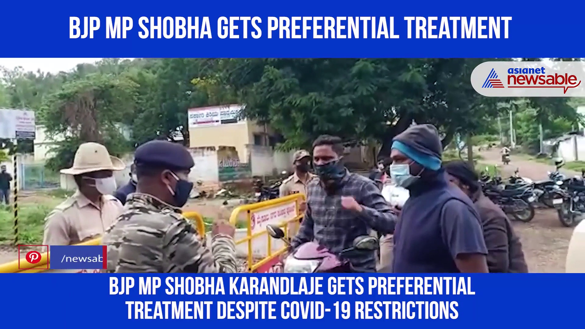 Mysuru: Despite COVID restrictions, MP Shobha Karandlaje visits Chamundi Hills ; devotees hit out at police