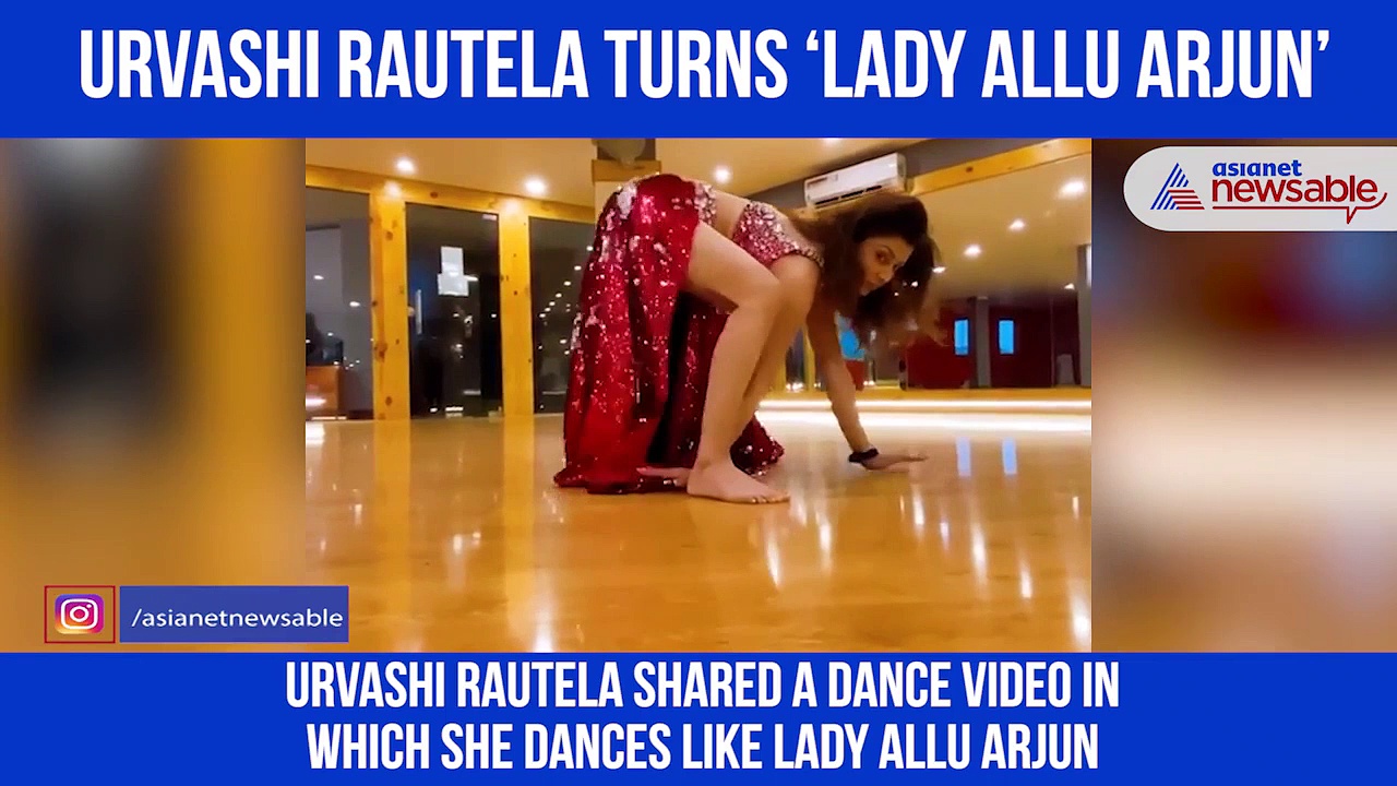 Urvashi Rautela dances like lady Allu Arjun; video goes viral