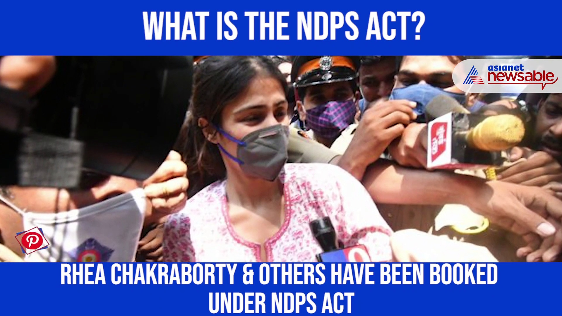 What is the NDPS Act under which Rhea Chakraborty & others have been booked?