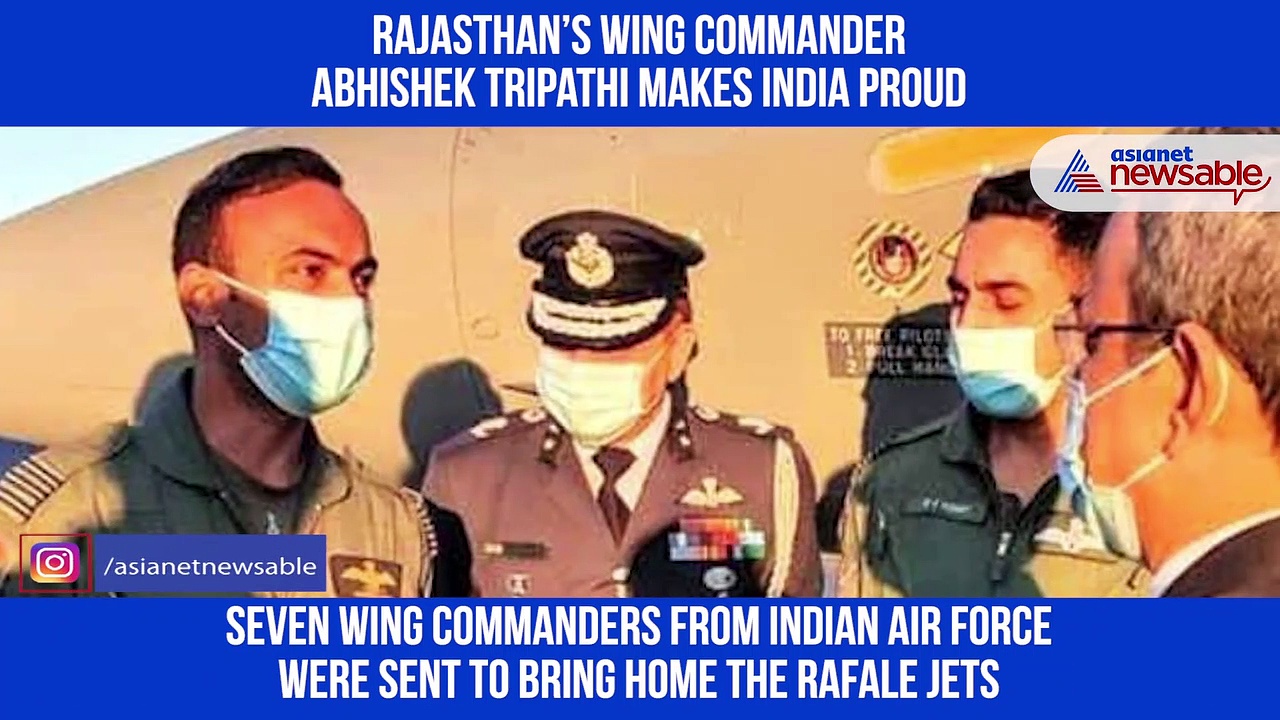 Meet Wing Commander Abhishek Tripathi, one among seven flying the Rafale jets to India