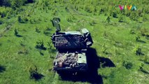Diintai Militer Rusia,  Hancurkan Tank Ukraina