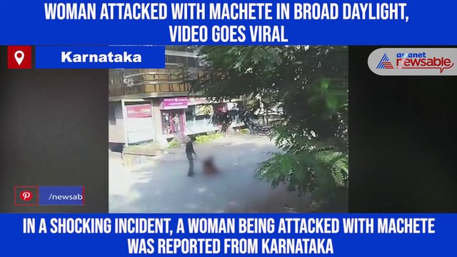 Woman attacked with machete in broad daylight, video goes viral