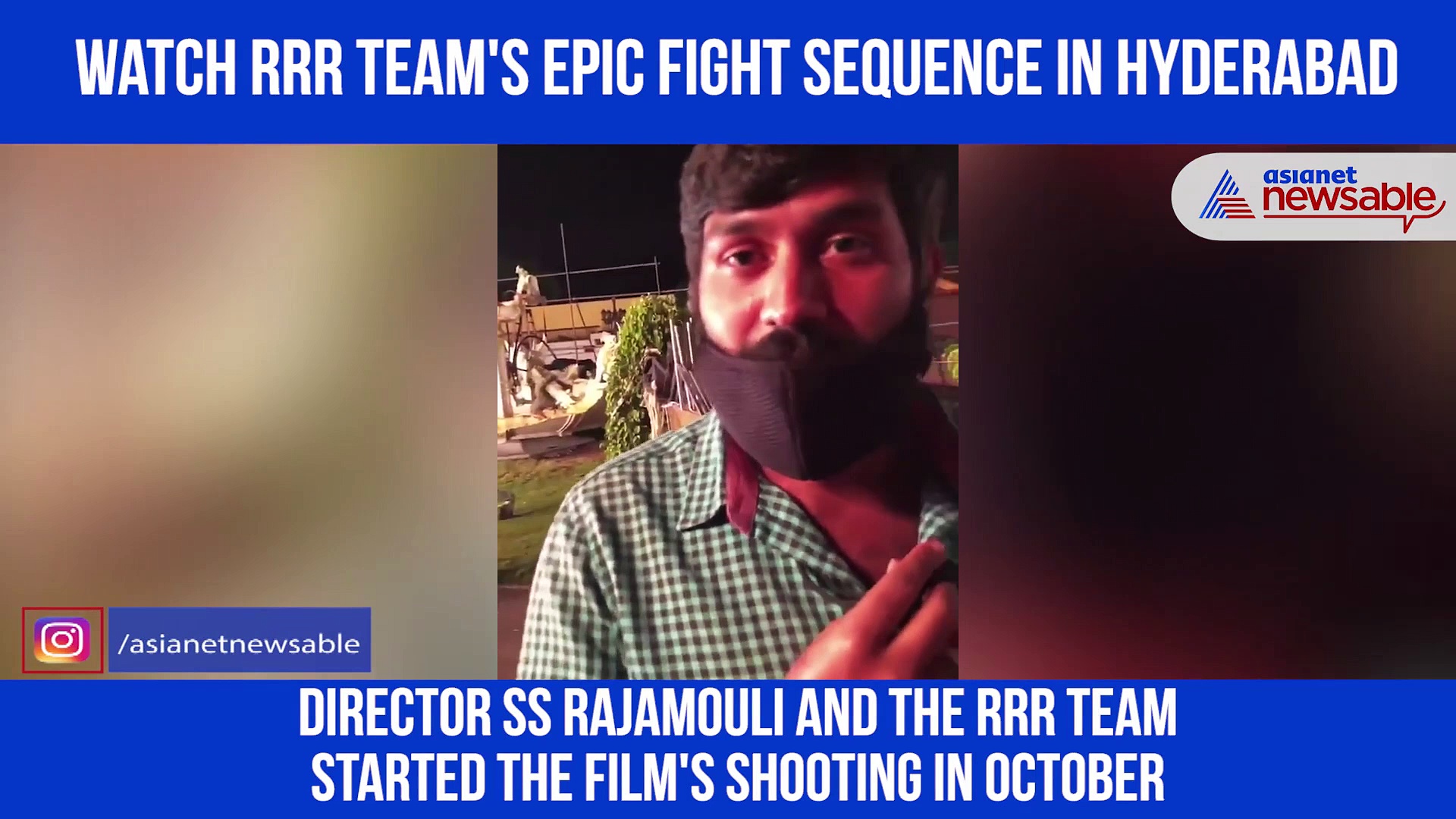 SS Rajamouli and RRR team shoot grand fight scene; video goes viral