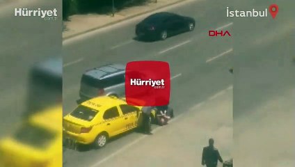 Üsküdar'da taksiciyle sürücünün kavgası