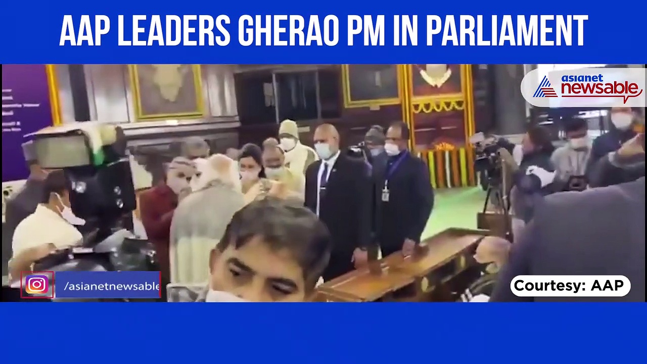 AAP MPs heckle PM Modi in Parliament while paying tributes to Vajpayee