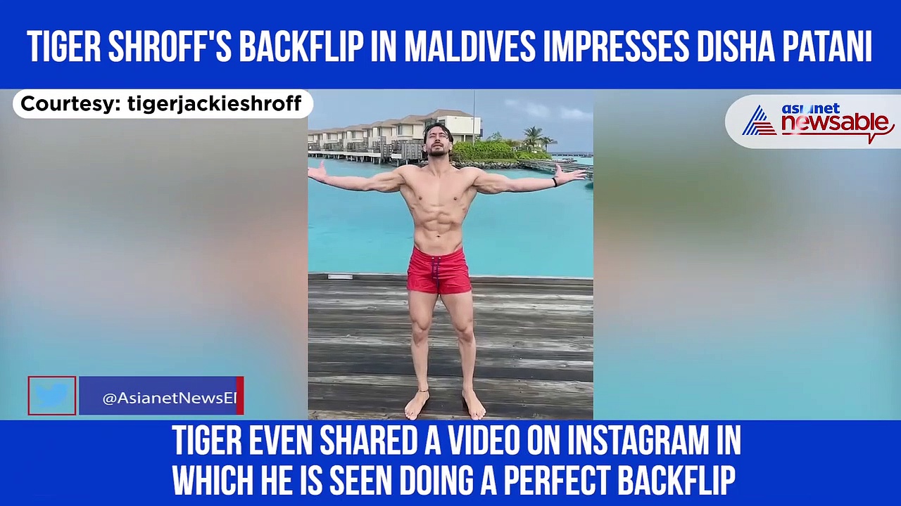 Tiger Shroff's perfect backflip leaves rumoured girlfriend Disha Patani impressed