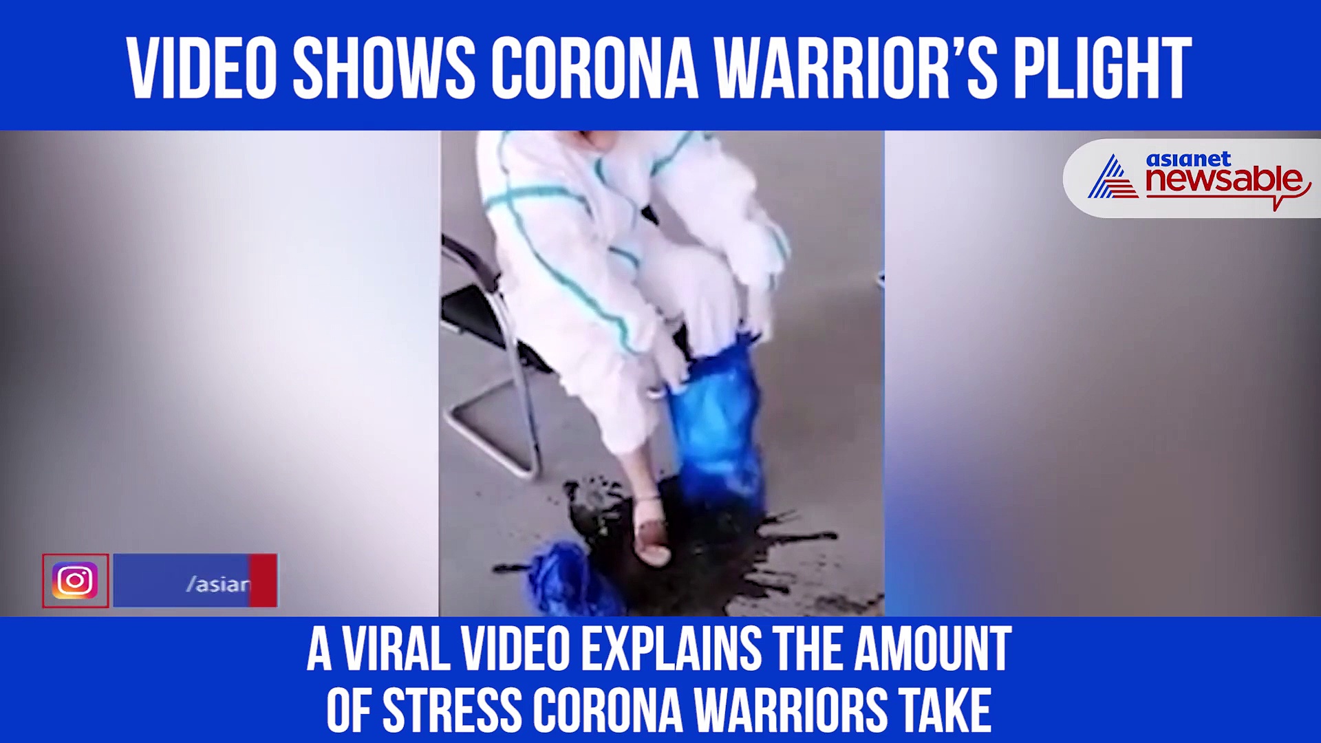 Viral video: Bucket of sweat gushes out of corona warrior’s PPE kit