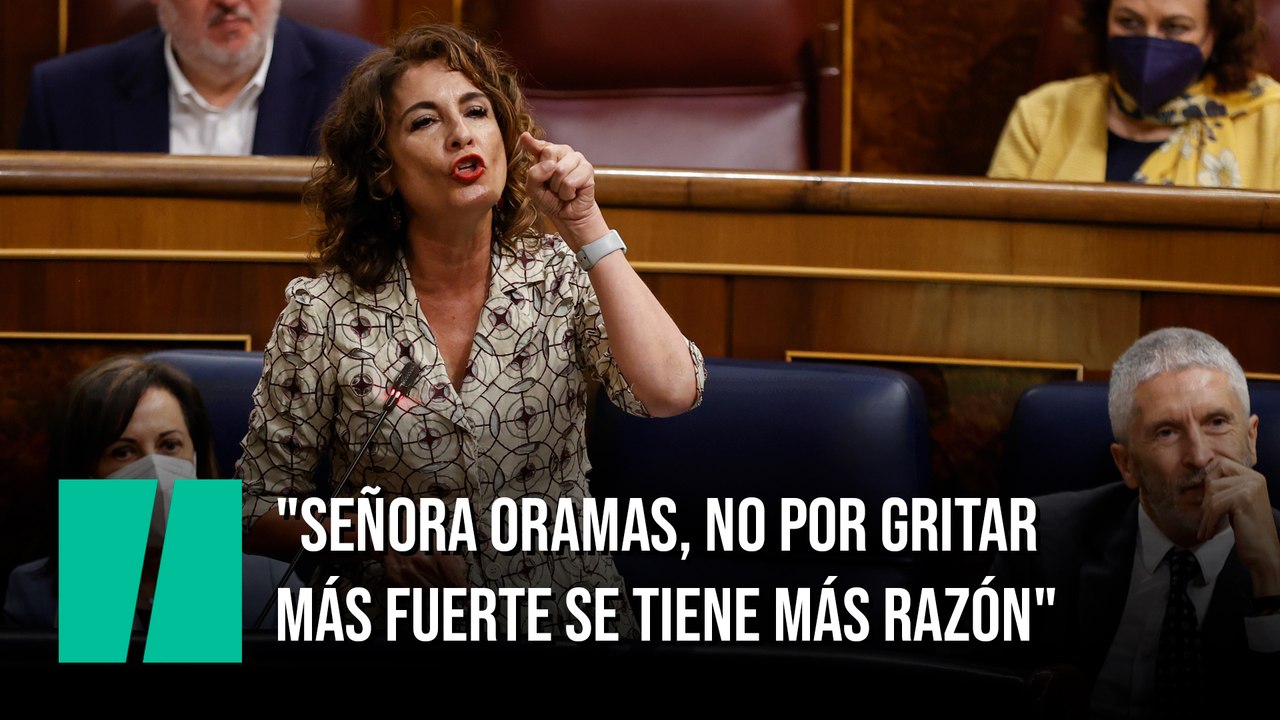 María Jesús Montero, a Ana Oramas: "Señora Oram...
