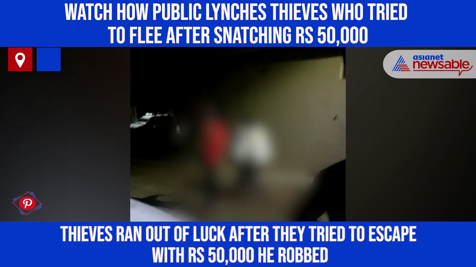 Watch how public lynches thieves who tried to flee after snatching Rs 50,000