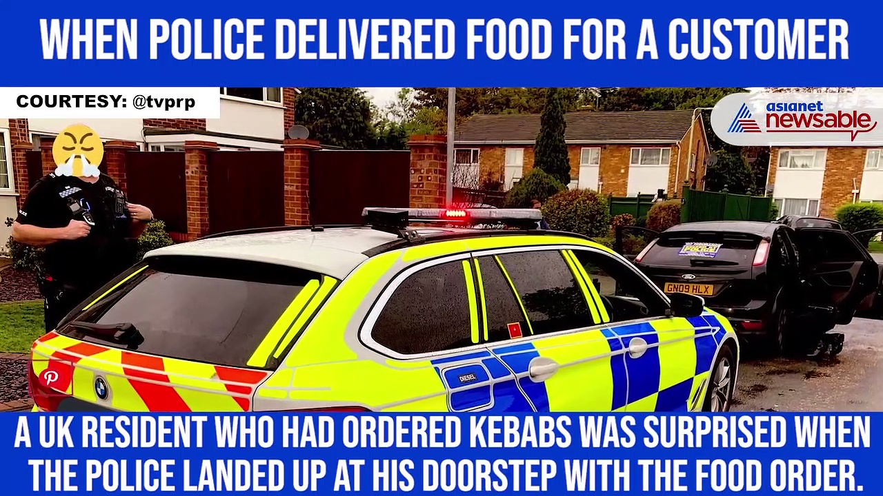 When police delivered food for a customer