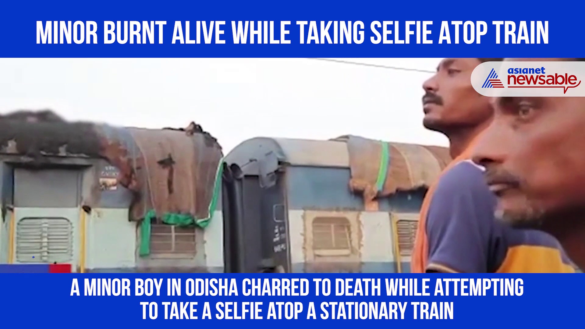 Here's how a minor boy charred to death while taking selfie atop of a train: Watch it