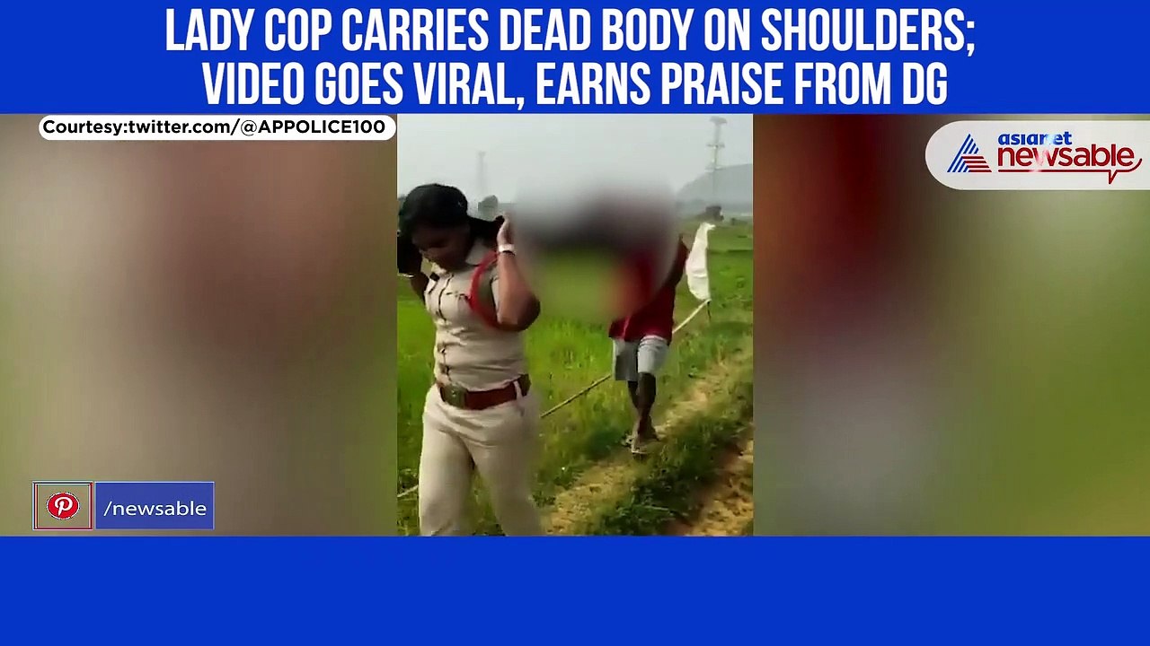 Lady cop Carries Dead Body