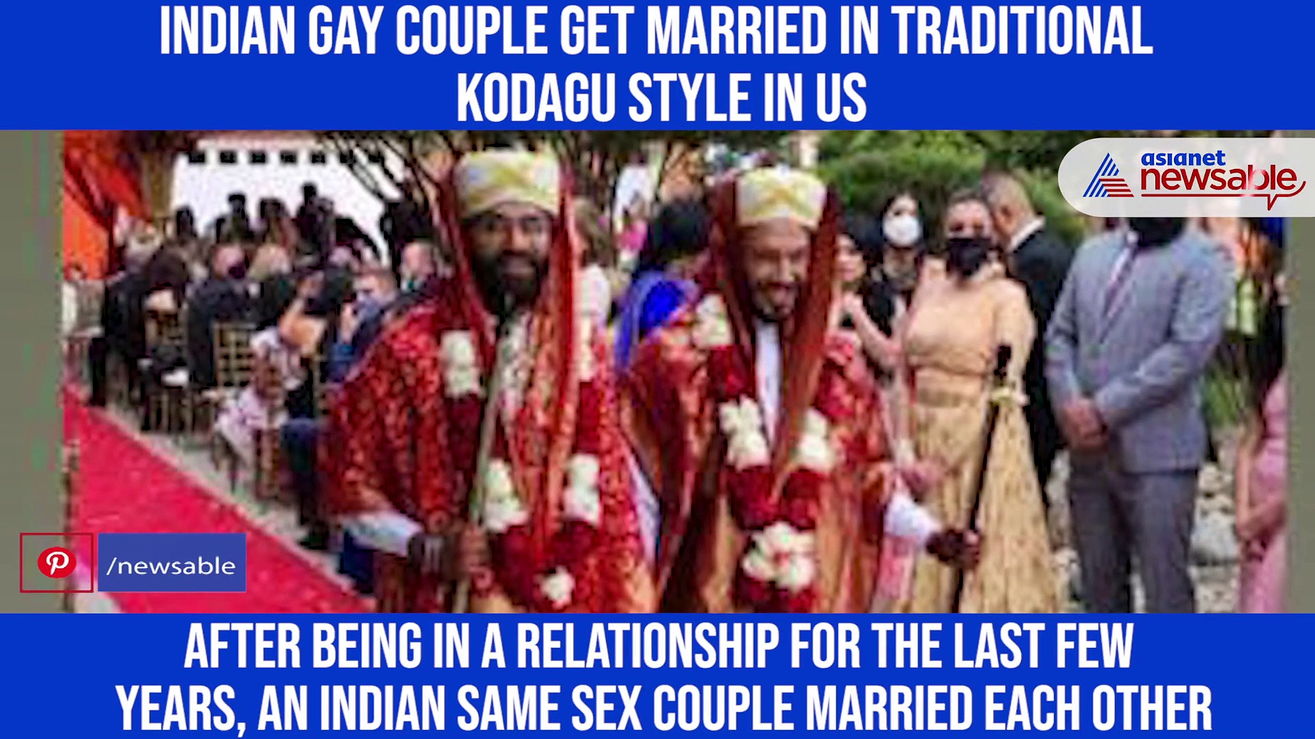 Indian gay couple get married in traditional Kodagu style in US