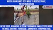 Watch: Man jumps into well to rescue snake, netizens baffled