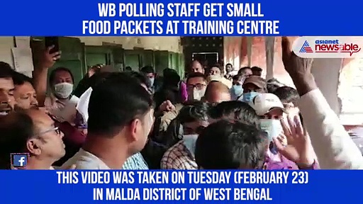 WB polling staff cry foul over food packets at training centre