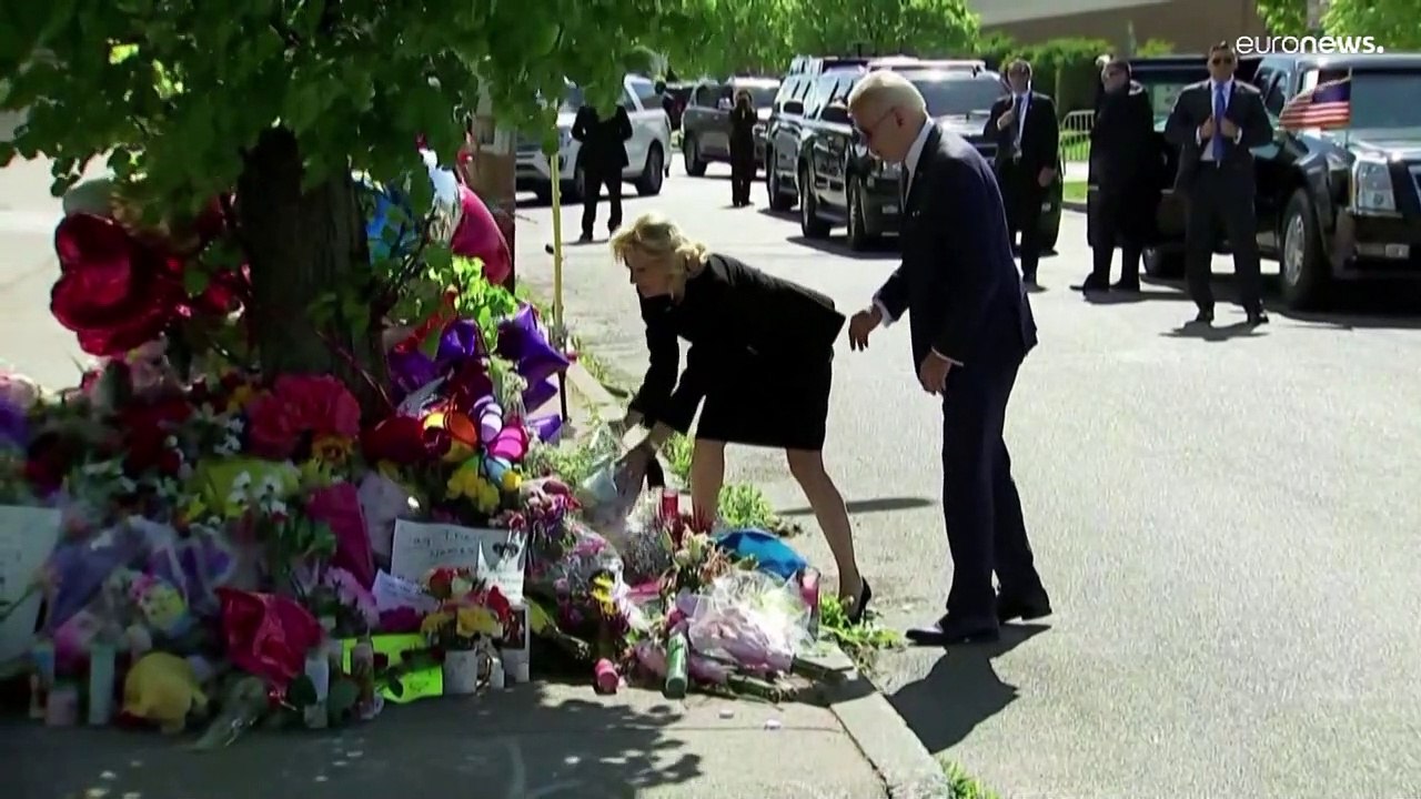 Joe Bidens Urteil am Tatort in Buffalo: 'Rassistischer Terrorismus'