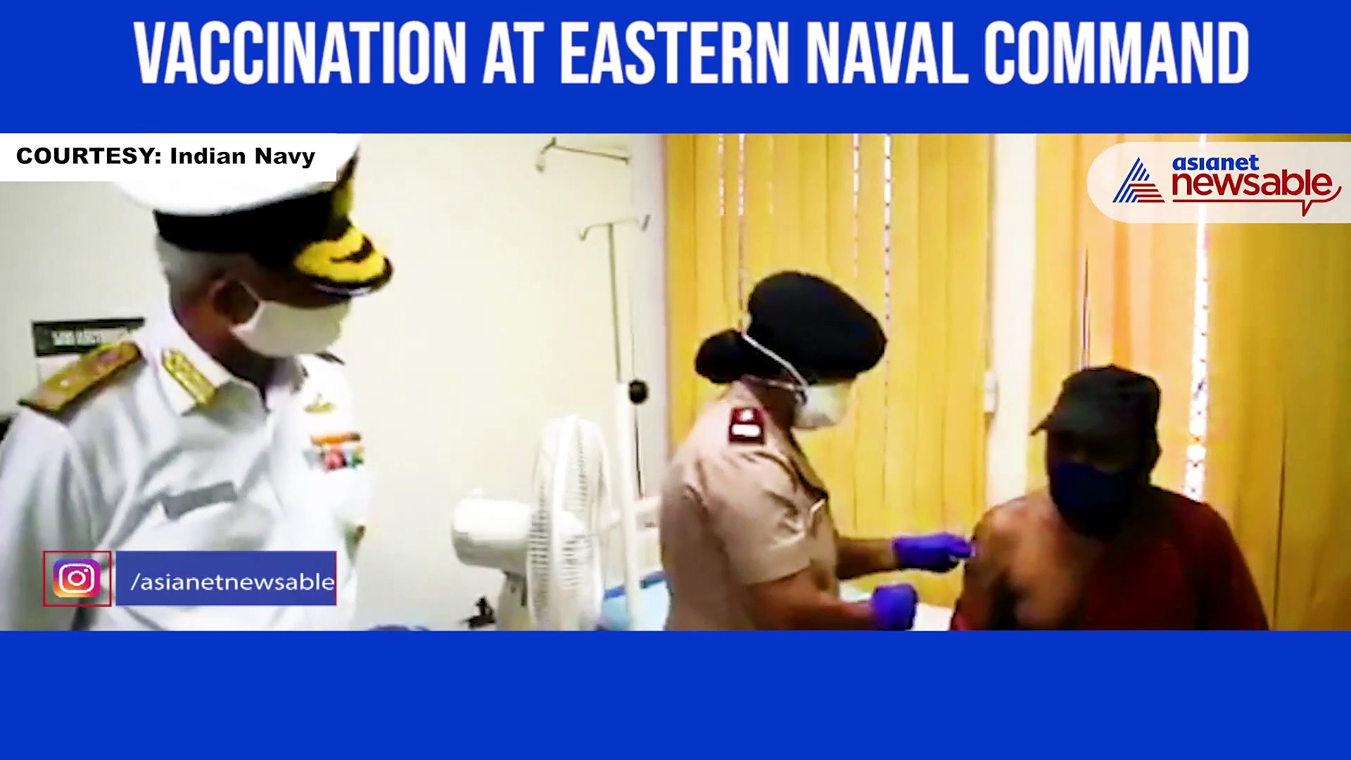 Video: Indian Navy personnel get vaccine shots