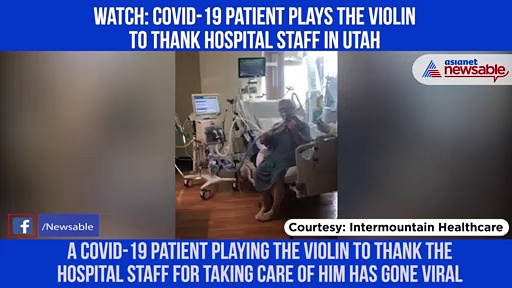 Covid-19 patient plays violin in ICU to thank hospital staff; video goes viral