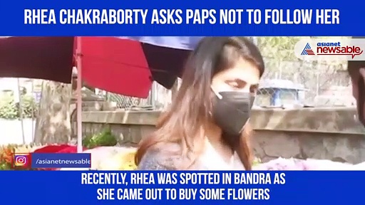 Rhea Chakraborty buys flowers ahead of Sushant Singh Rajput's birthday, asks paps not to follow her