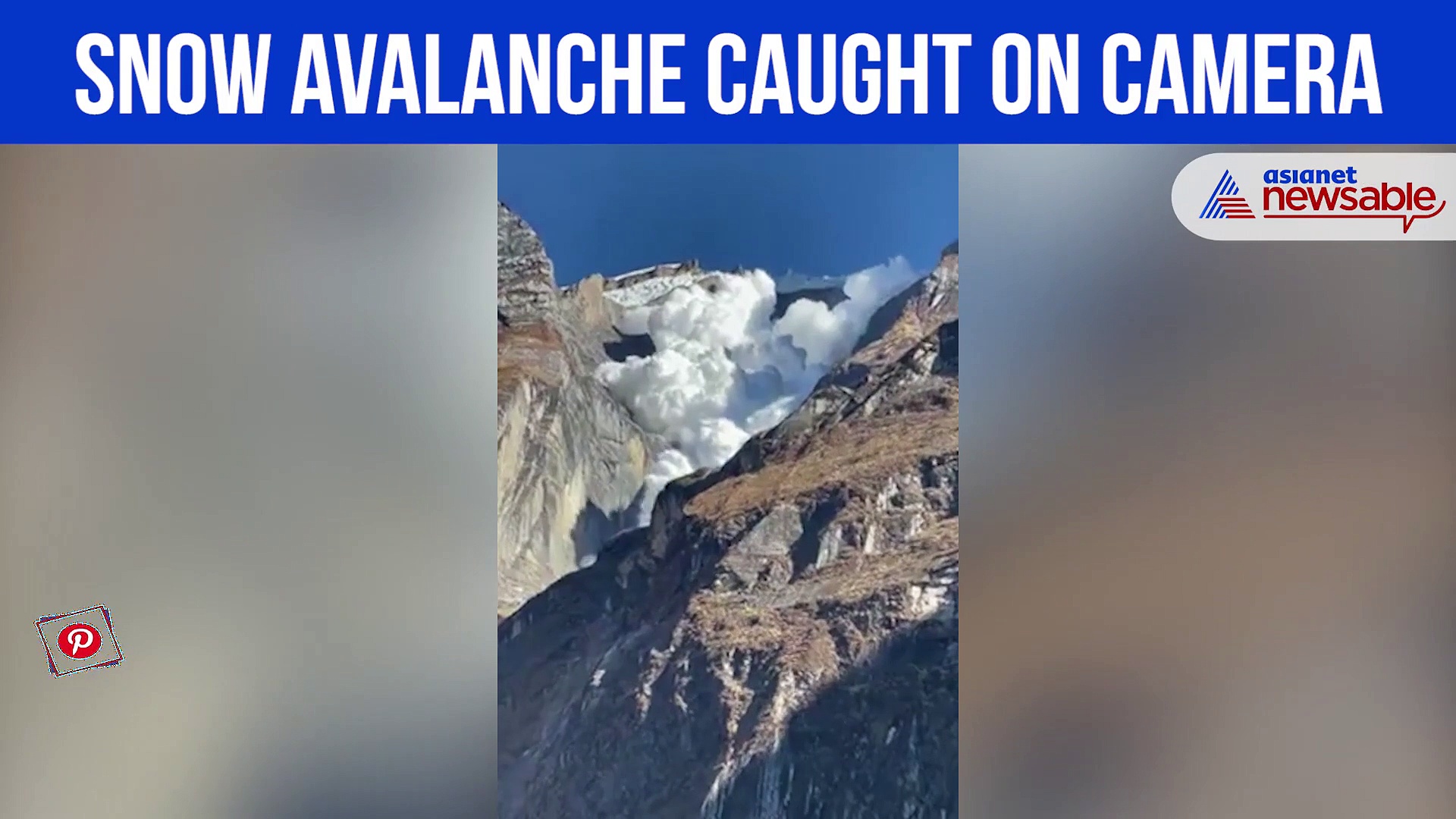 Viral Video: Tourist captures massive avalanche in the Himalayas