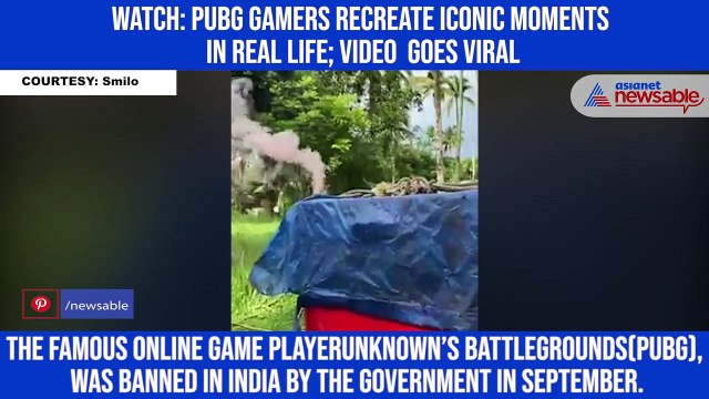Watch: PUBG gamers recreate iconic moments in real life; video goes viral