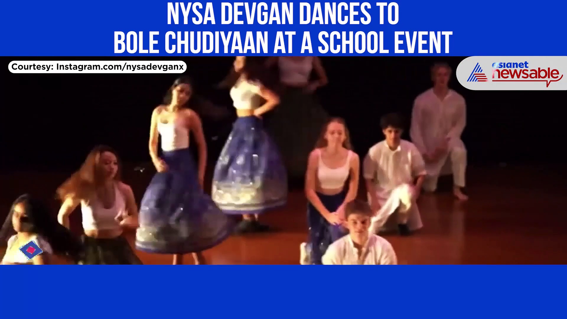 Watch Nysa Devgan performing on her mom Kajol's hit songs at a school event