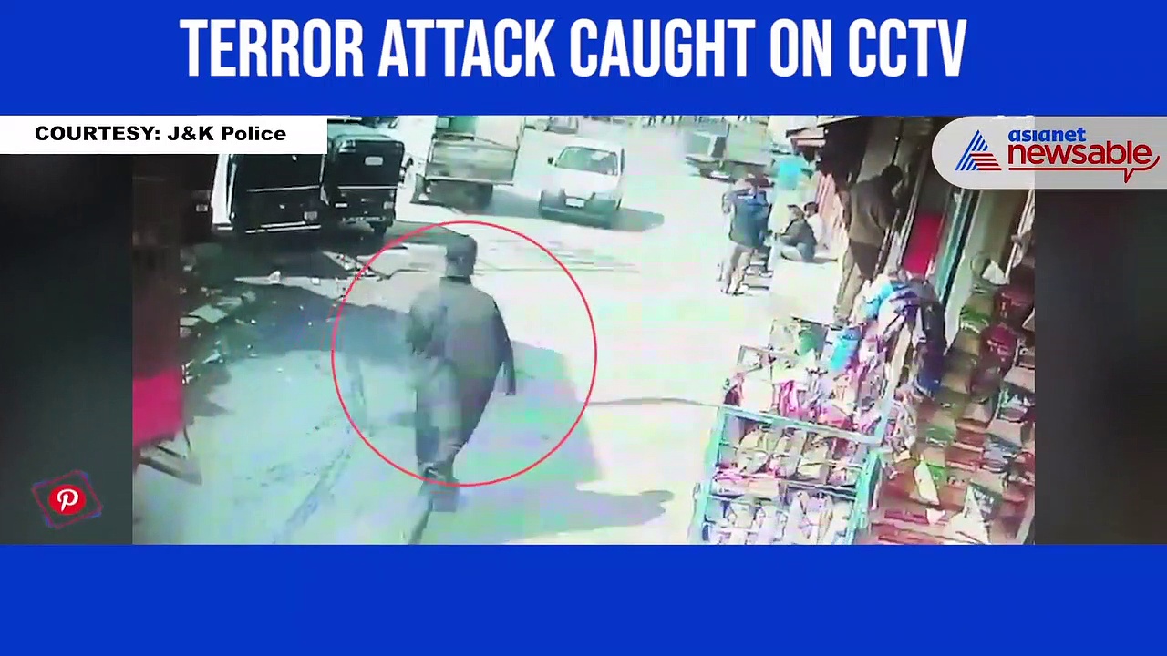 Terror attack caught on CCTV, 2 policemen killed in Srinagar