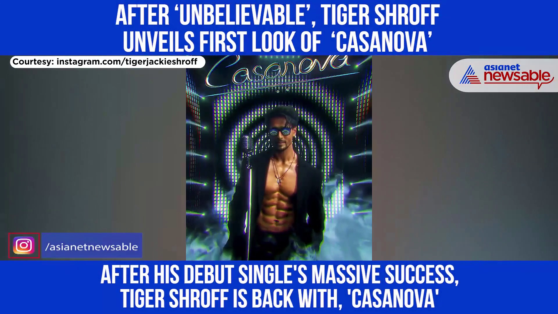 Tiger Shroff unveils first look of his new single ‘Casanova’: Check out