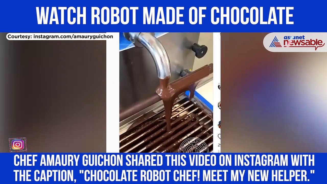 Pastry Chef Makes Chocolate Robot; Incredible Video Goes Viral