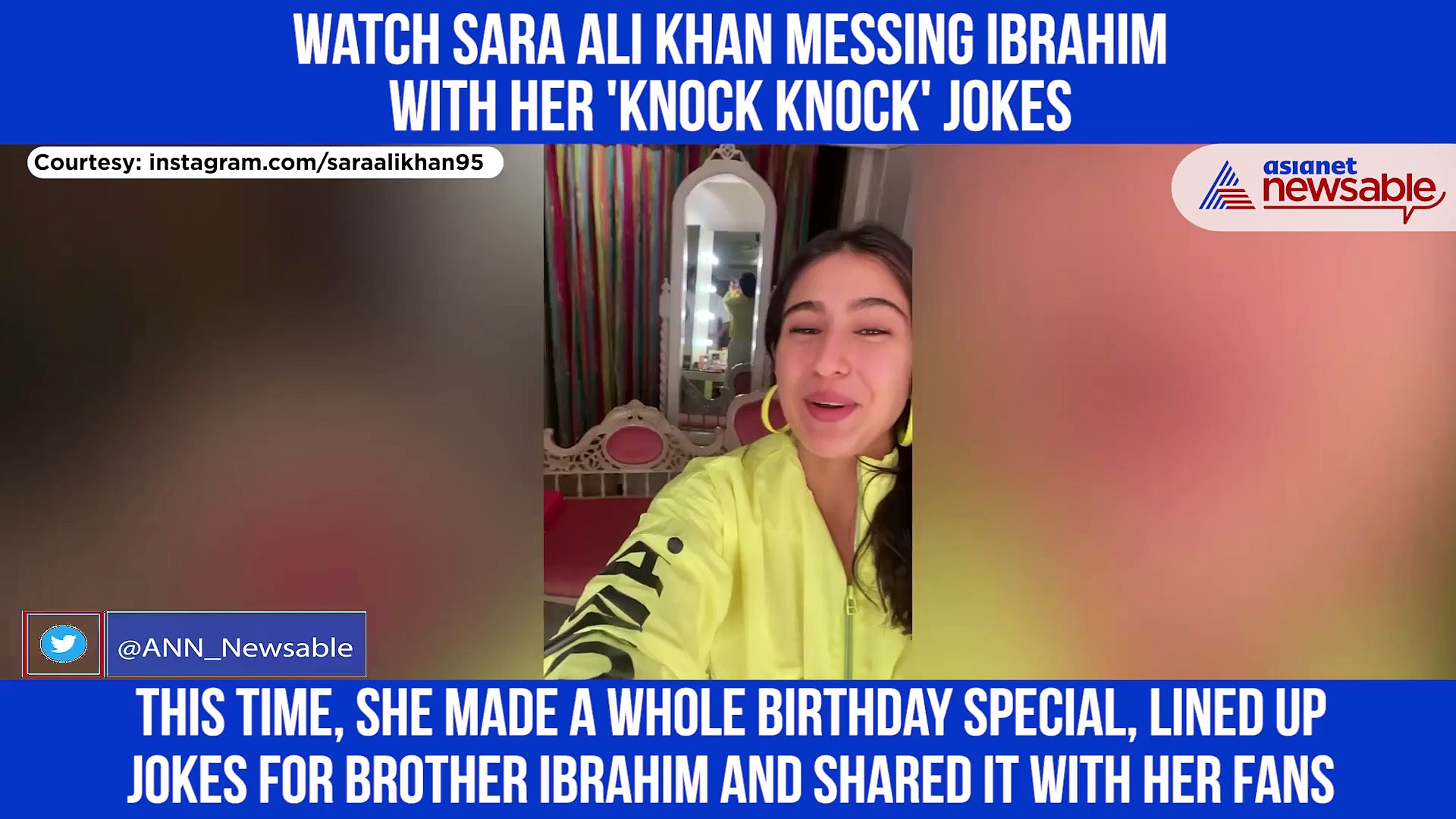 Ibrahim Ali Khan is fed up with Sara's 'knock-knock' jokes: Watch brother-sister duo video