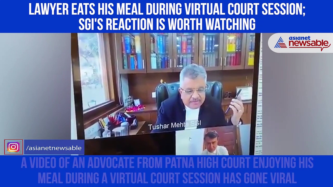 Lawyer Eats Lunch on Virtual court session, here's what Solicitor-General commented on it (Watch)