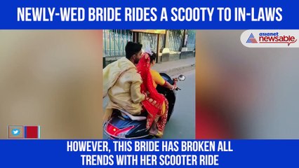 Bride Rides Two wheeler