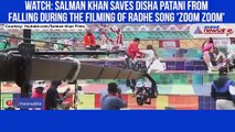 Radhe star Salman Khan saves Disha Patani during the film shooting