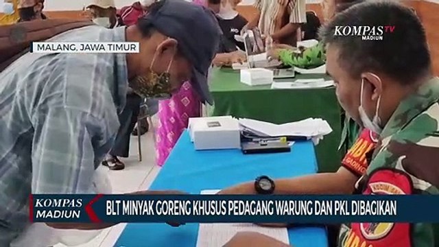 BLT Minyak Goreng Khusus Pedagang Warung Dan PKL Dibagikan