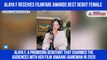 Alaya F smiles gets Filmfare Award for Jawaani Jaaneman