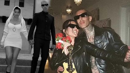 Just married! Kourtney K. and Travis Barker shared their first photos as newlyweds