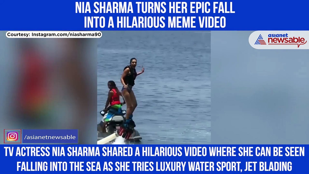Nia Sharma Had a fall
