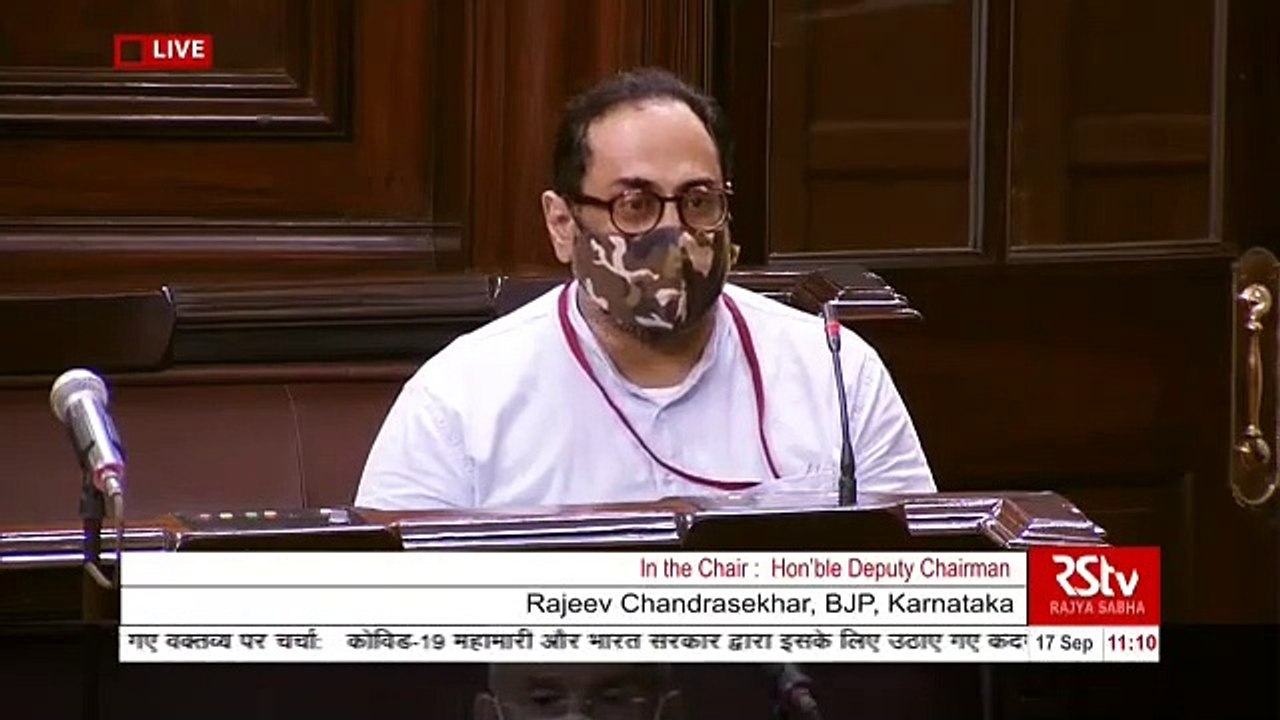 Rajeev Chandrasekhar speaks on Wuhan lab theory