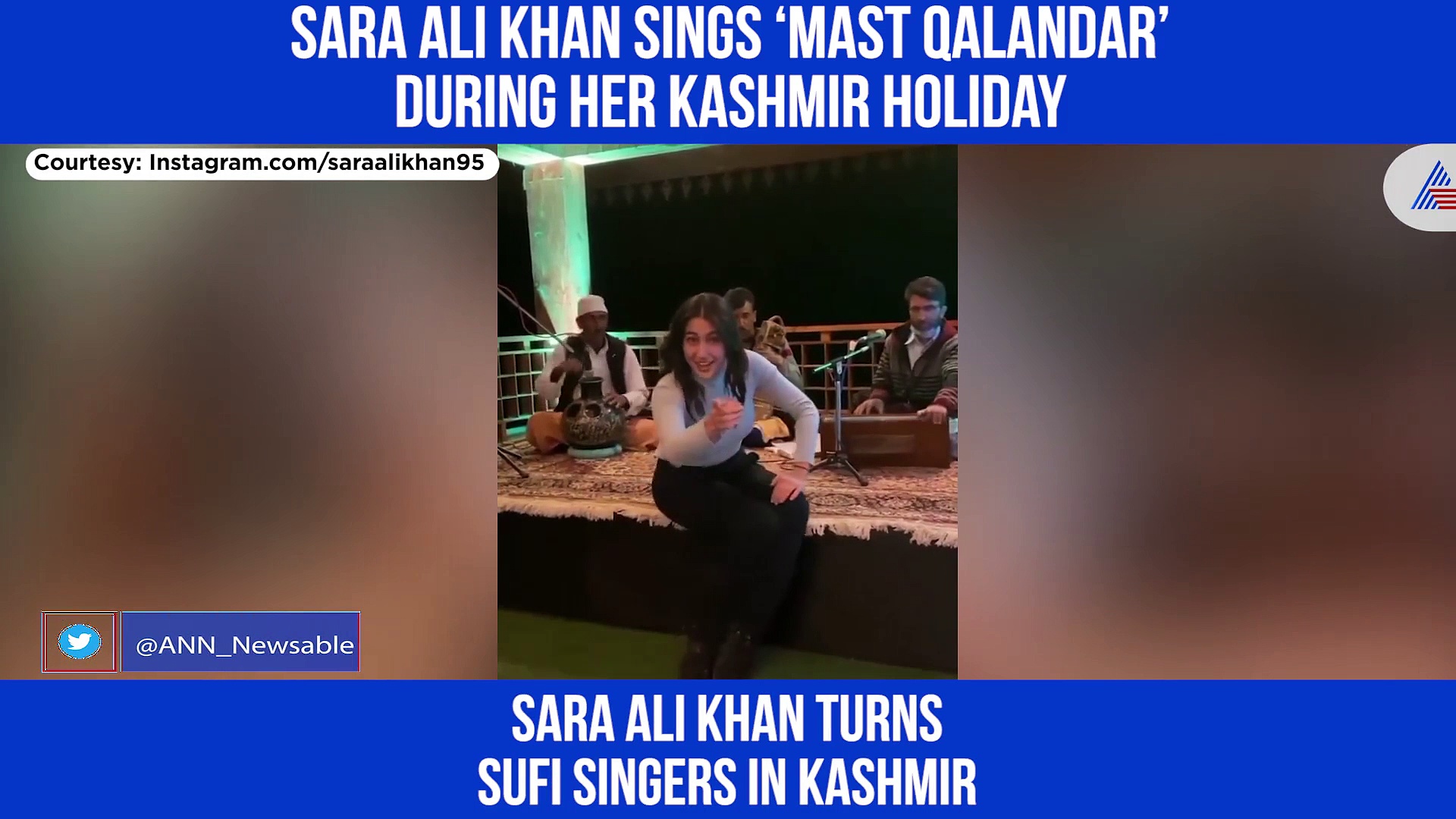 Sara Ali Khan turns Sufi singers; the actress is enjoying her Kashmir vacay (VIDEO)