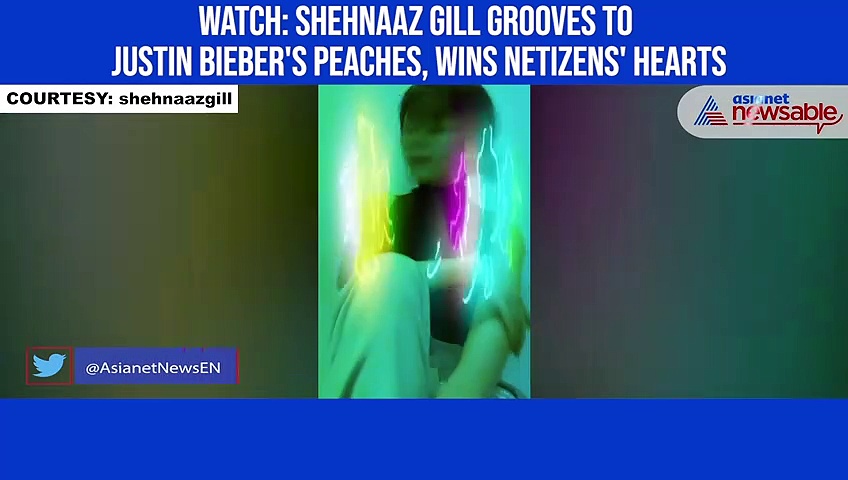 Watch: Shehnaaz Gill grooves to Justin Bieber's Peaches, wins netizens' hearts