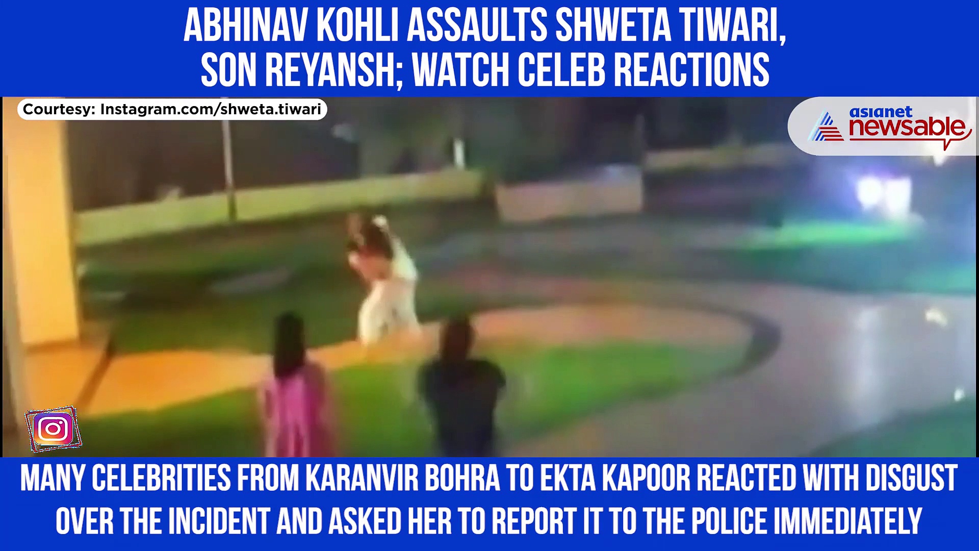 Abhinav Kohli assaults Shweta Tiwari, actress shares chilling footage of physical violence; Watch video