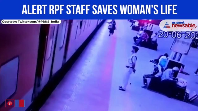 Alert RPF staff saves woman's life