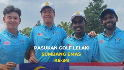 Pasukan golf lelaki sumbang emas ke-24!