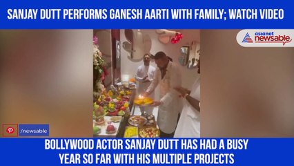 Sanjay Dutt celebrating Ganesh Festival