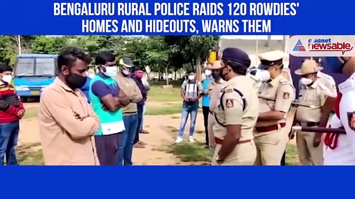 Bengaluru Rural Police raids 120 rowdies' homes and hideouts, warns them