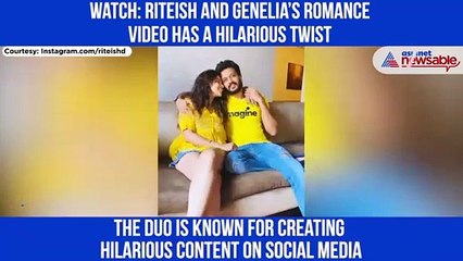 Riteish and Genelia’s romance video has a hilarious twist