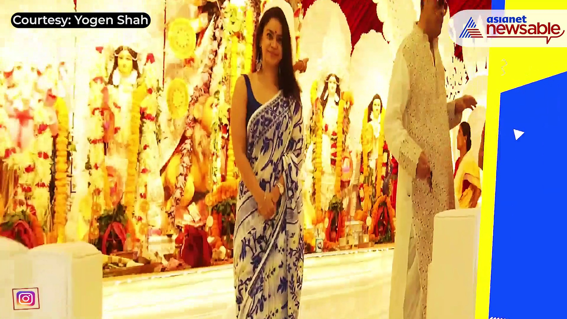 Kajol, Sumona Chakravarti spotted in traditional for Durga Puja 2021