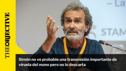 Simón no ve probable una transmisión importante de viruela del mono pero no lo descarta
