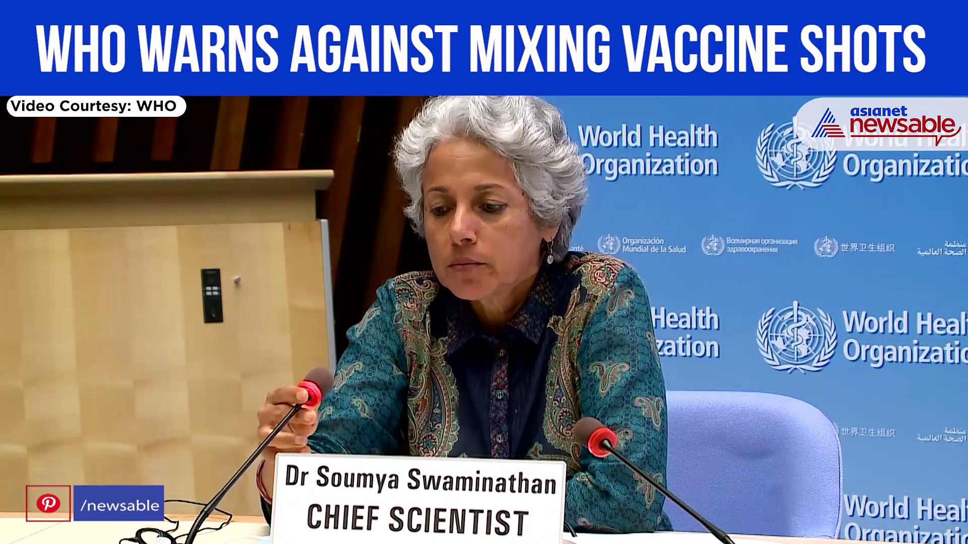 Video: WHO warns against 'mixing and matching' Covid vaccines