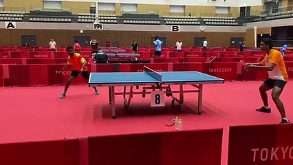 Table Tennis stars Sathiyan Gnanasekaran and Sharath Kamal face off